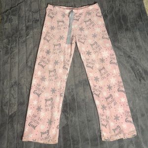 Plush pajama pants